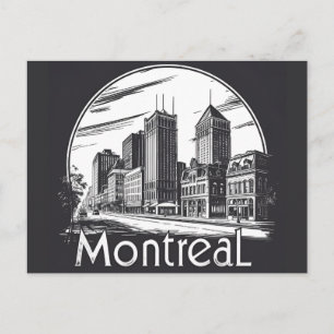 Montreal Canada Oude Luchtfoto  Briefkaart
