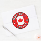 Montreal Canada Ronde Sticker (Envelop)