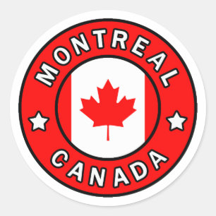 Montreal Canada Ronde Sticker