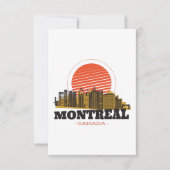  Montreal Canada Skyline Bedankkaart (Voorkant)