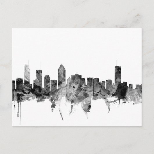 Montreal Canada Skyline Briefkaart (Voorkant)