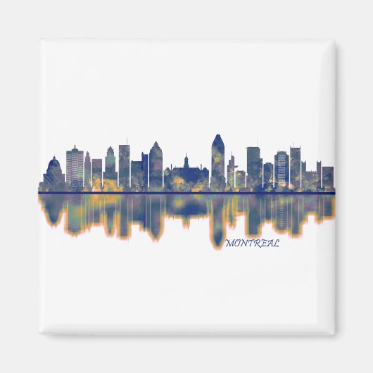 Montreal Canada Skyline Magneet (Voorkant)