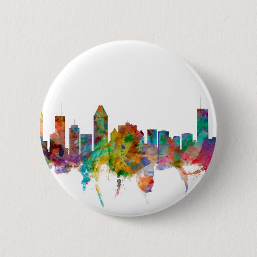 Montreal Canada Skyline Ronde Button 5,7 Cm (Voorkant)