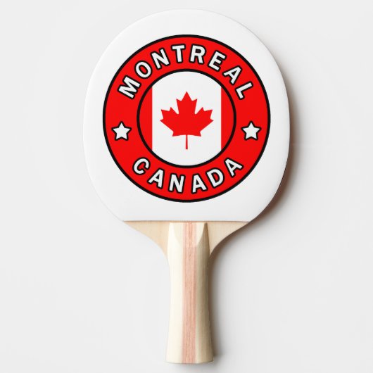 Montreal Canada Tafeltennisbatje (Voorkant)
