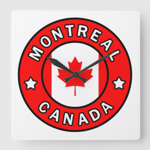 Montreal Canada Vierkante Klok