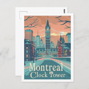 Montreal Canada Vintage Beroemde Reisplaats Briefkaart