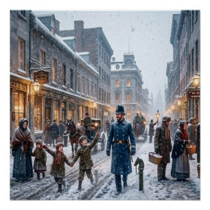 Montreal, Canada Winter 1851 Prent Perfect Poster
