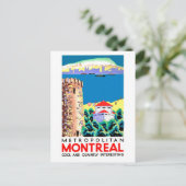 Montreal, Canda, vintage-reizen Briefkaart (Staand voorkant)