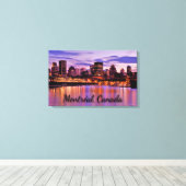 Montreal Cityscape Canvas Afdruk (Insitu (Houten vloer))