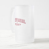 Montréal est Hockey 16oz Frosted Glass Mug (Devant gauche)
