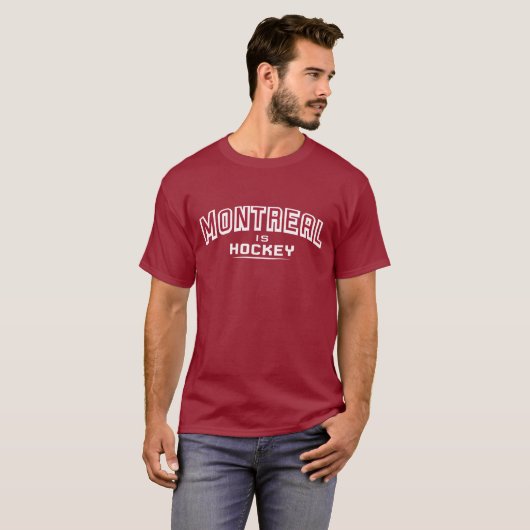 Montréal est T-shirt d'hockey (Devant entier)