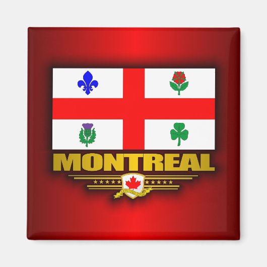 Montreal Flag Magneet (Voorkant)