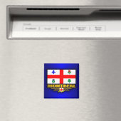 Montreal Flag Magneet (Insitu (Vaatwasser))