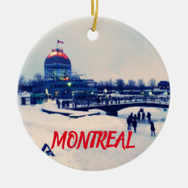 Montreal-fotokerstversiering Keramisch Ornament