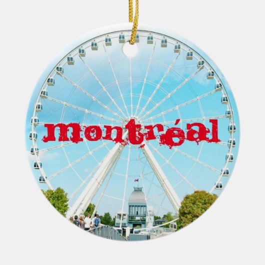 Montréal Grande Roue Ceramic Ornament (Voorkant)