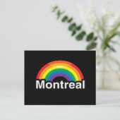 MONTREAL LGBT PRIDE RAINBOW BRIEFKAART (Staand voorkant)