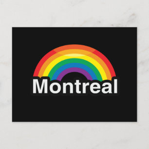 MONTREAL LGBT PRIDE RAINBOW BRIEFKAART