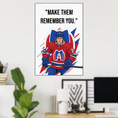 Montreal Metros Hockey Motivation Poster (Bureau à domicile)