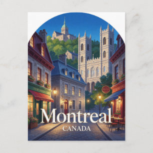 Montreal Oude Architectuur van Quebec Reizen  Briefkaart
