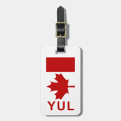 Montreal P.E.T Bagagelabel (voeg uw contactinfo to (Voorkant verticaal)