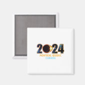 Montreal Quebec Canada Totale Zonsverduistering 20 Magneet (Voorkant / Achterkant)