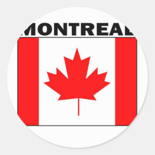 Montreal, Quebec Ronde Sticker
