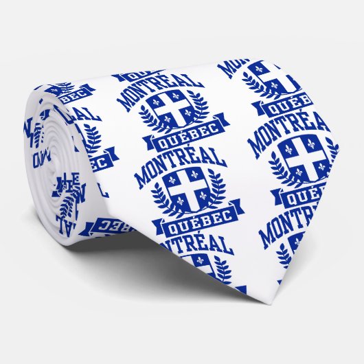 Montreal Quebec Stropdas (Opgerold)