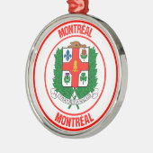 Montreal Round Emblem Metalen Ornament (Links)