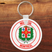 Montreal Round Emblem Sleutelhanger (Voorkant)