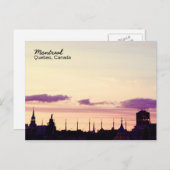 Montreal skyline sunset Briefkaart (Voorkant / Achterkant)