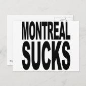 Montreal Sucks Briefkaart (Voorkant / Achterkant)