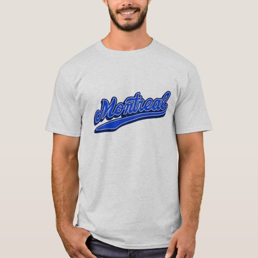 Montreal T-shirt – Retro City Baseball (Voorkant)