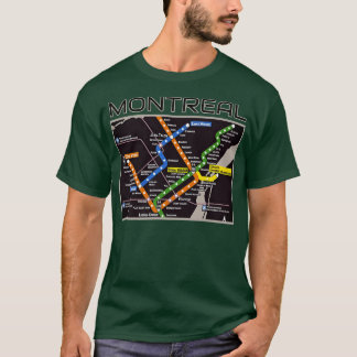 Montreal Transit Metro Art Canadian Heritage Love T-shirt