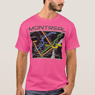 Montreal Transit Metro Art Canadian Heritage Love T-shirt