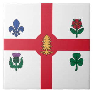 Montreal Vlag op Tegel Tegeltje