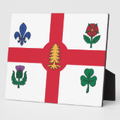 Montreal Vlag Plaquette Fotoplaat (Zijkant)