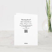 Montrer la neige dans cette chaleur Carte de voeux (Dos)