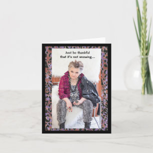 Montrer la neige dans cette chaleur Carte de voeux