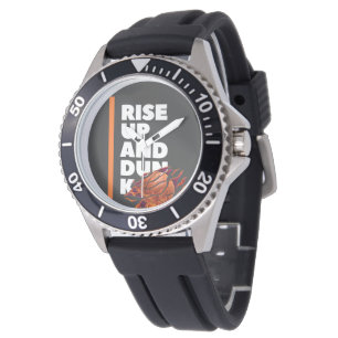 Montres Blanches Orange Montent Et Dunk