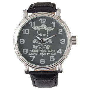Montres couleur personnalisées Rum Mustache
