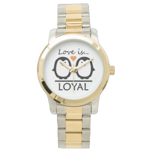Montres d'amour de pingouin