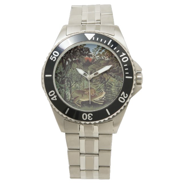 Montres d'art Hungry Lion de Rousseau (devant)