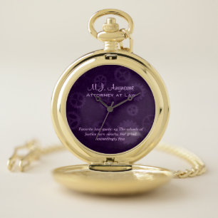 Montres De Poche Attorney at Law luxueux roulettes violettes