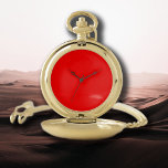 Montres De Poche Couleur solide rouge | Classique | Élégant | tenda<br><div class="desc">Couleur solide rouge | Classique | Élégant | tendance | Style</div>