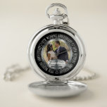 Montres De Poche Élégant 10e anniversaire de Mariage Noms photos<br><div class="desc">Personnalisez cet élégant design photo du 10e anniversaire de mariage avec vos photos,  noms et dates de mariage et d'anniversaire.  Design original créé par Holiday Hearts Designs.</div>