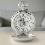 Montres De Poche Grand-parent Nom Grand-fils Petite-fille Photo<br><div class="desc">Ajoutez votre photo de bébé et la date de naissance à ce grand-parent Keepsaké New Baby Photo Pocket Watch</div>