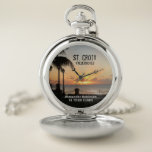 Montres De Poche Iles Vierges américaines Sainte-Croix USVI Coucher<br><div class="desc">Iles Vierges américaines St. Croix USVI Coucher de soleil tropical Regardez quelle façon merveilleuse de profiter d'un coucher de soleil des Iles Vierges de l'île de Sainte-Croix dans les Caraïbes! Le coucher du soleil a un beau palmier et le quai Frederiksted qui complète le coucher du soleil en silhouette. Il...</div>