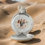 Montres De Poche Le meilleur papa jamais photo classique moderne<br><div class="desc">Ce design simple et classique est composé de typographie serif et d'ajouter une photo personnalisée. "Le meilleur papa jamais" tourne autour de la photo de votre père,  père,  papa,  etc.</div>