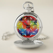 Soutien de Rainbow Pocket Watch LGBT Pride