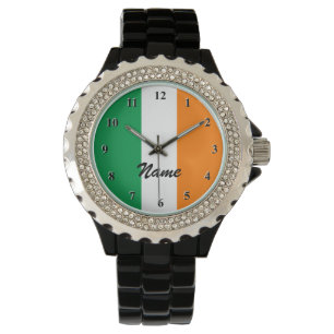 Montres du drapeau irlandais   Personnalisable ave